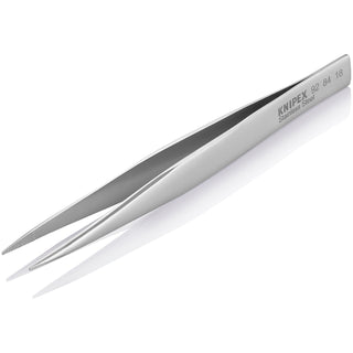 Knipex 92 84 18 5" Stainless Steel Gripping Tweezers-Blunt Tips