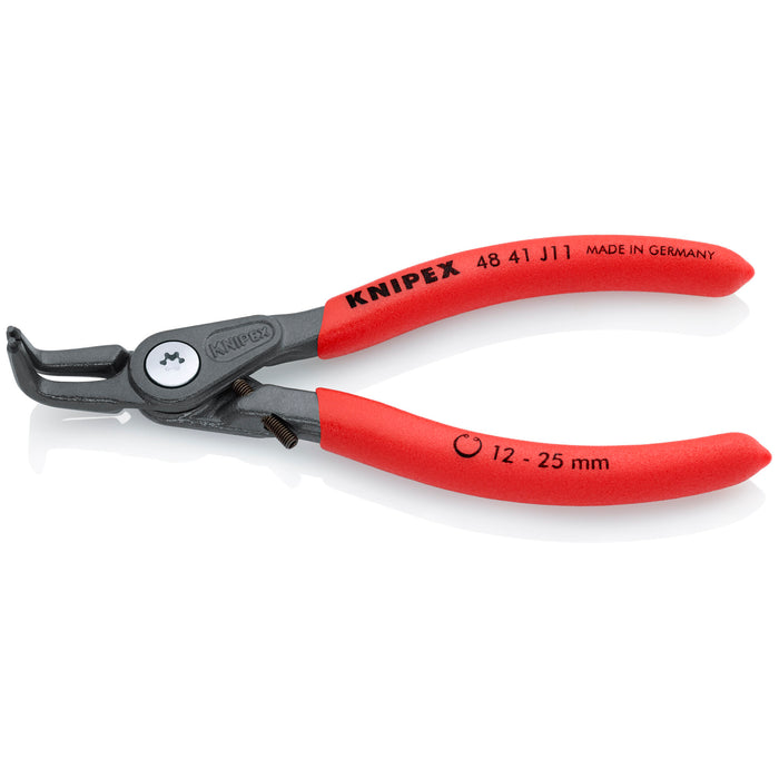 Knipex 48 41 J11 5 1/4" Internal 90° Angled Precision Snap Ring Pliers-Limiter