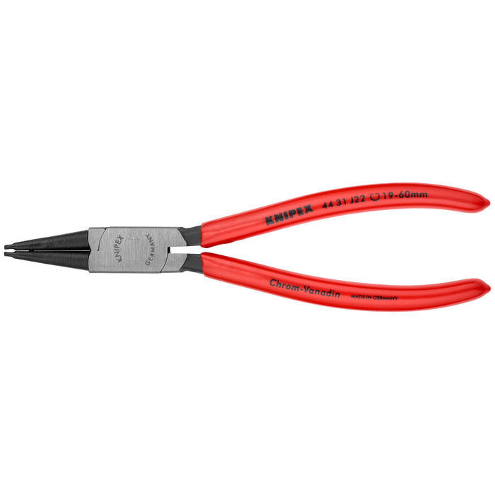 Knipex 44 31 J22 7" Internal 45° Angled Snap Ring Pliers-Forged Tips