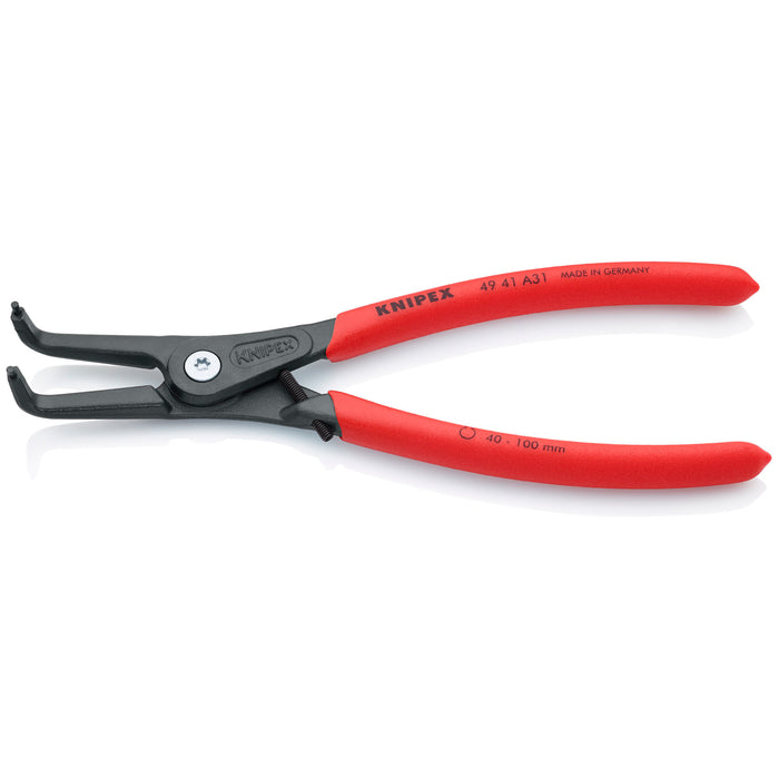 Knipex 49 41 A31 8 1/2" External 90° Angled Precision Snap Ring Pliers-Limiter