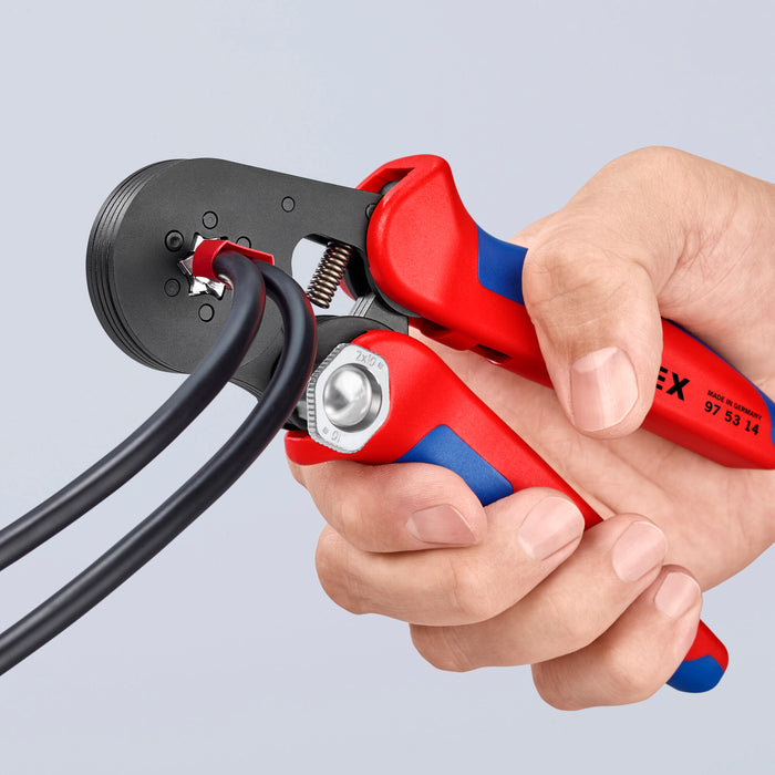 Knipex 97 53 14 7 1/4" Self-Adjusting Crimping Pliers For Wire Ferrules