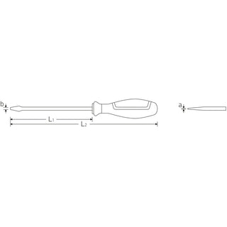 Stahlwille 46213065 4621 DRALL+ 6.5 x 140mm Slotted Screwdriver (VSM 4)
