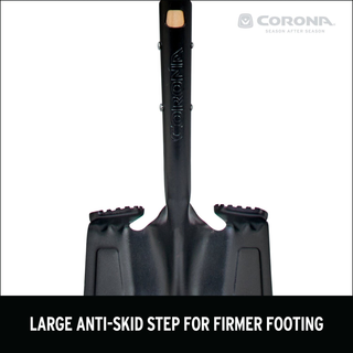 Corona SS16000 Boron Steel 14-Gauge Square Point Shovel, Hardwood Handle