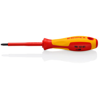 Knipex 98 12 01 Square Drive Screwdriver, 3 1/8"-1000V Insulated, R1