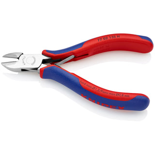 Knipex 77 02 135 H 5 1/4" Electronics Diagonal Cutters-Carbide Metal Cutting Edges