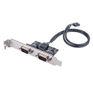 SilverStone ECD01 Internal USB 2.0 to Dual RS232 Port Adapter