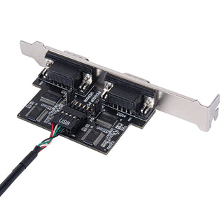 SilverStone ECD01 Internal USB 2.0 to Dual RS232 Port Adapter