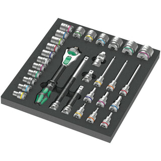 Wera 9722 Foam insert 8000 C Zyklop 1/2" ratchet set 1, 31 pieces