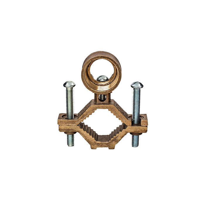 NSI EG-10 Bronze Ground Clamp for Rigid Conduit, 1-1/4″ to 2″ Pipe, 1″ Hub