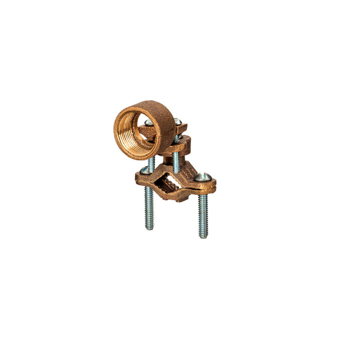 NSI EG-7 Bronze Ground Clamp for Rigid Conduit, 1/2″ to 1″ Pipe, 3/4″ Hub