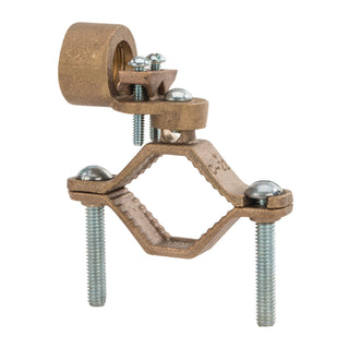 NSI EG-8 Bronze Ground Clamp for Rigid Conduit 1-1/4″ to 2″ Pipe, 3/4″ Hub