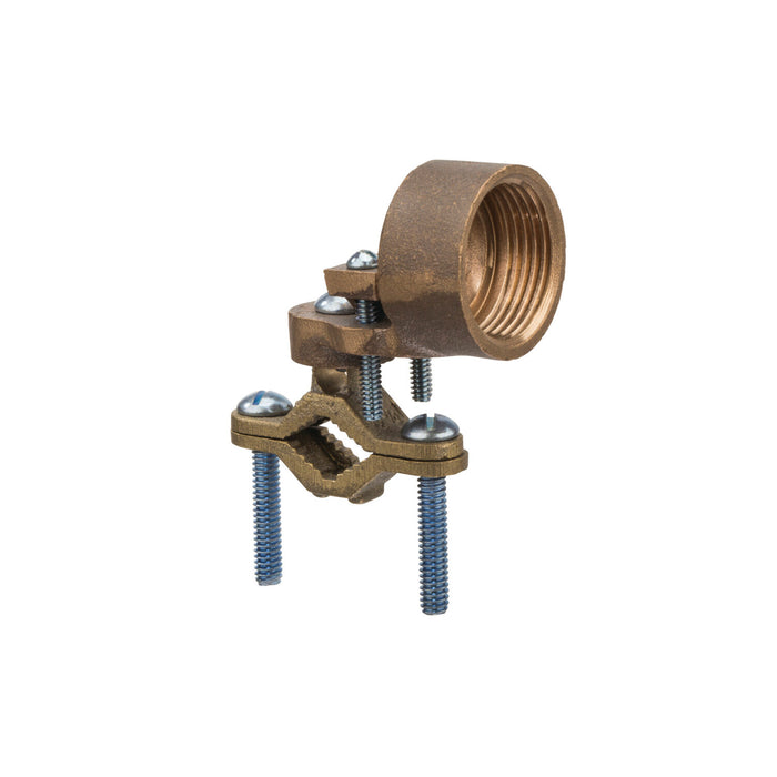 NSI EG-9 Bronze Ground Clamp for Rigid Conduit, 1/2″ to 1″ Pipe, 1″ Hub