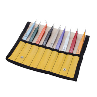 Aven Tools 18480EZT E-Z Pik Tweezer Set, 9 Pc.