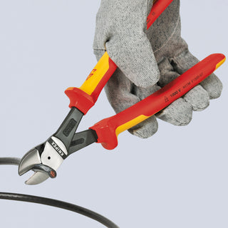 Knipex 74 06 180 7 1/4" High Leverage Diagonal Cutters-1000V Insulated