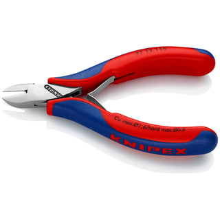 Knipex 77 12 115 4 1/2" Electronics Diagonal Cutters