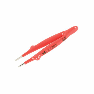 Wiha Tools 75210 5" Straight Blunt Insulated Tweezers