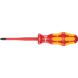 Wera 165 iS PZ VDE Insulated screwdriver with reduced blade diameter for Pozidriv screws, PZ 1 x 80 mm