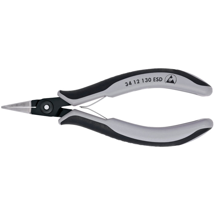 Knipex 34 12 130 ESD 5 1/4" Electronics Pliers-Flat Tips, ESD Handles