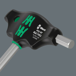 Wera 454 HF T-handle hexagon screwdriver Hex-Plus with holding function, imperial, 3/16" x 150 mm