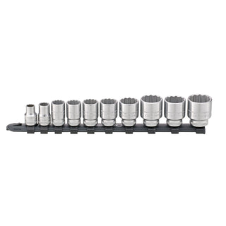 Stahlwille 96052010 Socket Spanner Set On Clip Rail 3/8 Inch, 10 Pcs