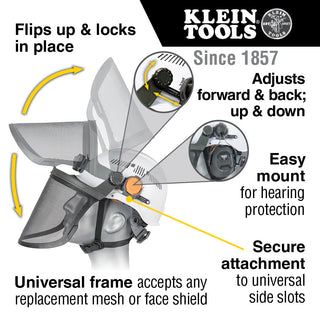 Klein Tools 60478 Replacement Face Shield, Mesh