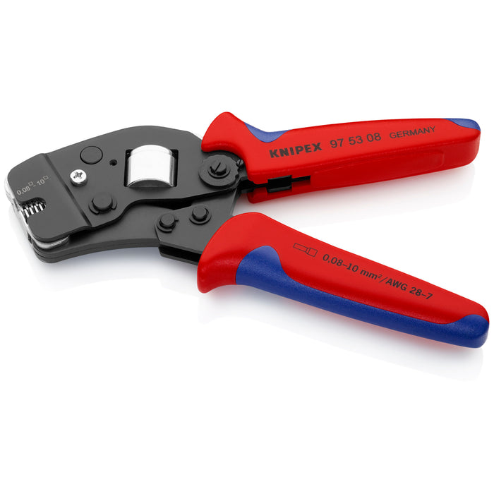 Knipex 97 53 08 7 1/2" Self-Adjusting Crimping Pliers For Wire Ferrules