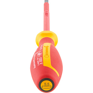Stahlwille 46603040 4660 VDE DRALL+ 4 x 100mm Insulated Slotted Screwdriver