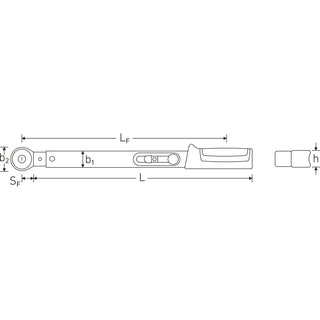 Stahlwille 96504020 730R/20 Quick SERVICE-MANOSKOP Torque Wrench