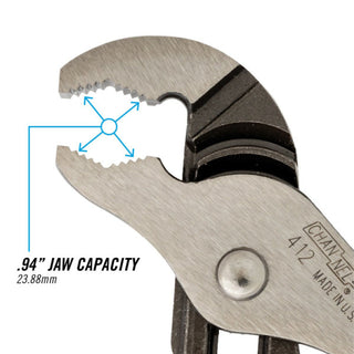 Channellock 412 6.5-Inch V-Jaw Tongue & Groove Pliers