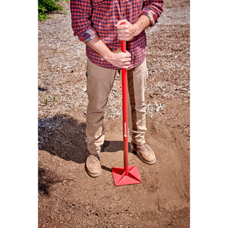 Corona UT 60055 All-Steel Dirt Tamp, 3-1/2 in. x 12 in., 58 in. Steel Handle