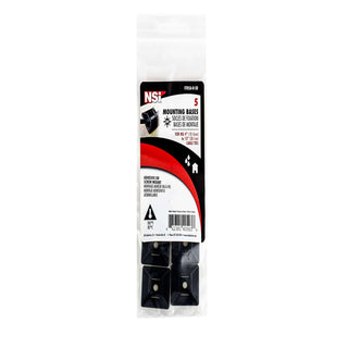 NSI FTH7A-B Adhesive Tie Mount Black 1×1″ 100