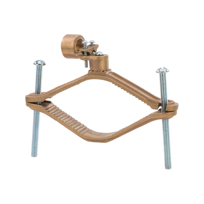 NSI G-22 Bronze Ground Clamp for Rigid Conduit, 4-1/2″ to 6″ Pipe 3/4″ Hub