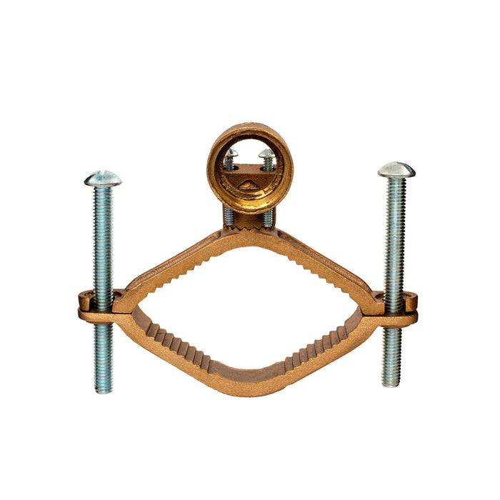 NSI G-24 Bronze Ground Clamp for Rigid Conduit, 2-1/2″ to 4″ Pipe, 1″ Hub