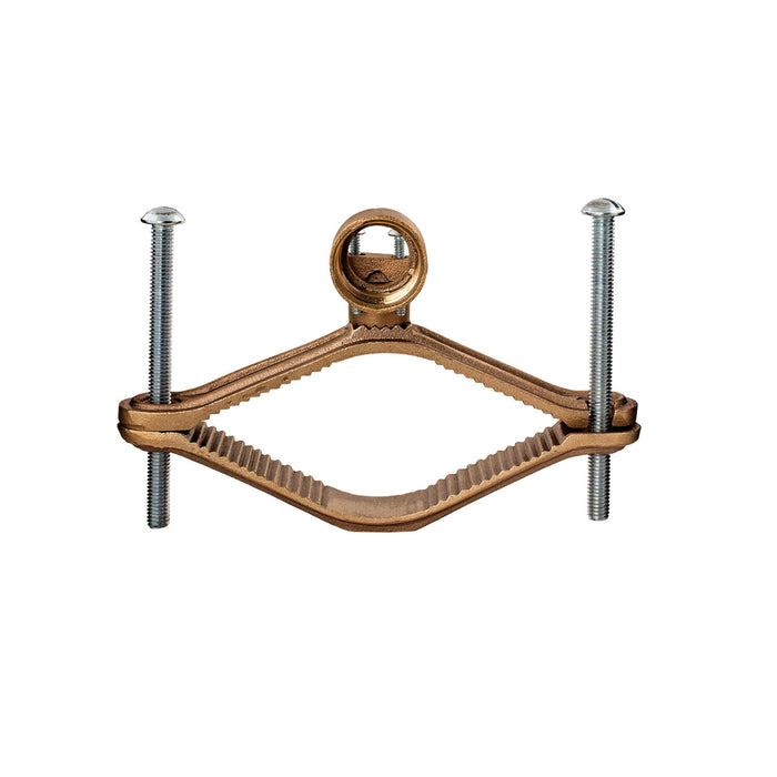 NSI G-25 Bronze Ground Clamp for Rigid Conduit, 4-1/2″ to 6″ Pipe, 1″ Hub