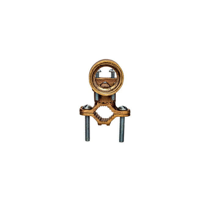 NSI G-9 Bronze Ground Clamp for Rigid Conduit 1/2″ to 1″ Pipe, 1″ Hub