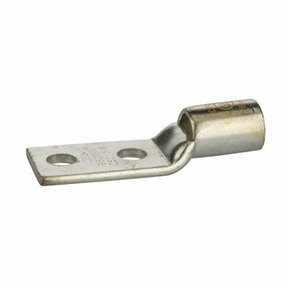 NSI GL250N-38 Copper Short Lug – Yellow 2-Hole 250 MCM 3/8 Inch