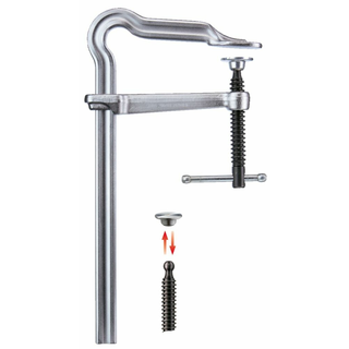 Bessey RSC-12 Clamp, anti-vibration, Omega bend style, 12 In. x 5.5 In., 1100 lb