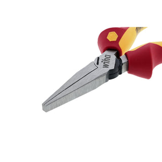 Wiha Tools 32941 Insulated Industrial Long Flat Nose w/Cutters 6.3 Inch