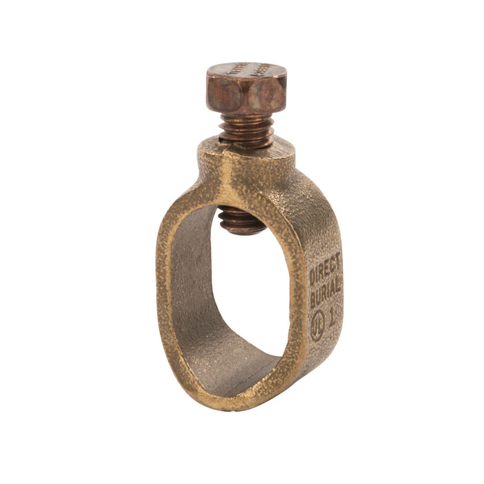 NSI GRC-100H Heavy Duty Silicon Bronze Grounding Rod Clamp, 1″, for Burial