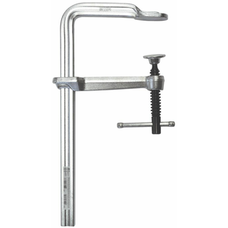 Bessey GS16-12K Clamp, welding, F-style, crimped on swivel pad, 6 In. x 4.75 In., 1000 lb