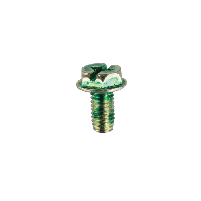 NSI GSC Combo Slotted Hex Head Grounding Screw, Green, Pack of 100