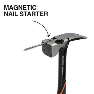 Klein Tools H80922SM Milled Face Steel Claw Hammer, 22-Ounce