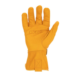 Estwing EWADJLD0811 Classic Leather Driver Work Glove with Adjustable Wrist Strap in Russet Brown, X-Large