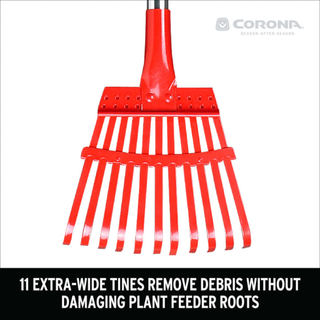 Corona RK 62060  Fixed Tine Shrub Rake - 8 Inch/11 tines