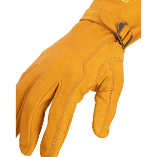 Estwing EWADJLD0810 Classic Leather Driver Work Glove with Adjustable Wrist Strap in Russet Brown, Large
