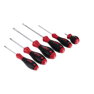 Wiha Tools 30294 SoftFinish Slotted and Phillips Screwdriver Set, 6 Piece