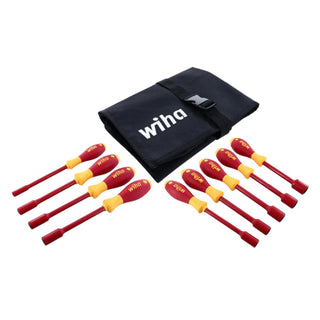 Wiha Tools 32288 9 Piece Insulated Nut Driver SAE Set