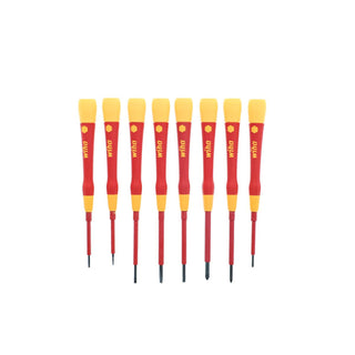 Wiha Tools 32088 Insulated Precision Slotted and Phillips Screwdriver Set, 8 Piece