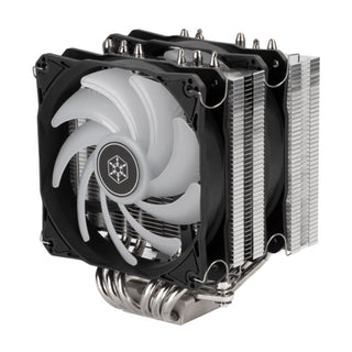 SilverStone HYD120W-ARGB Dual Tower CPU Cooler with 6 Heat-Pipes and Dual 120mm ARGB Fans