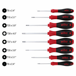 Wiha Tools 36294 8 Piece TORX® SoftFinish Driver Set